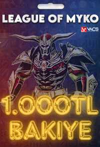 LeagueOfMyko 1.000 TL Bakiye