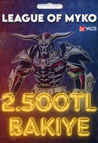 LeagueOfMyko 2.500 TL Bakiye