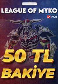  LeagueOfMyko 50 TL + 10 TL Bonus Bakiye